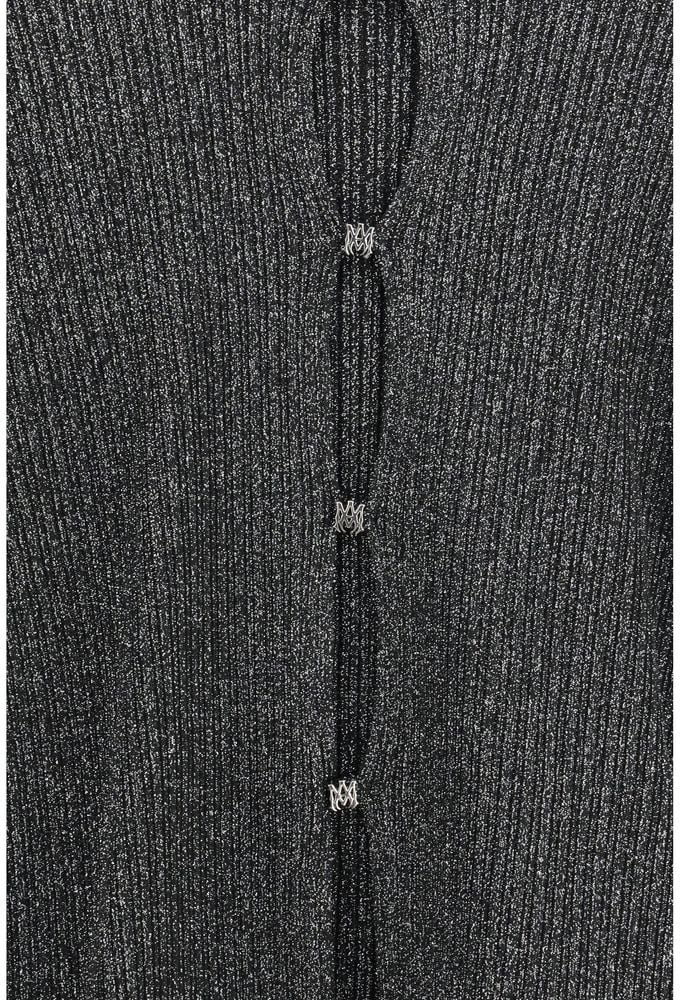 Amiri Black Viscose Cardigan Zwart