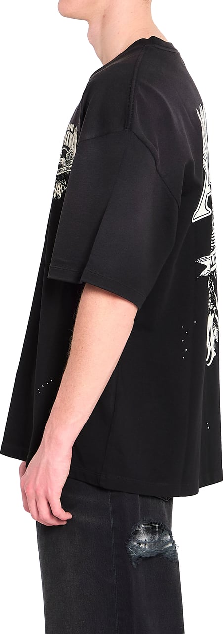 Amiri Eagle oversized T-shirt Zwart