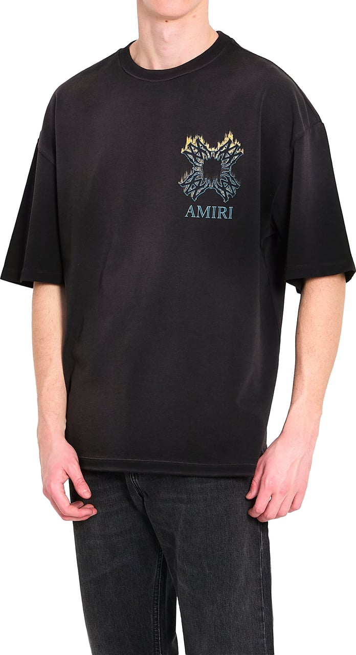 Amiri MA Quad Flames oversized T-shirt Zwart