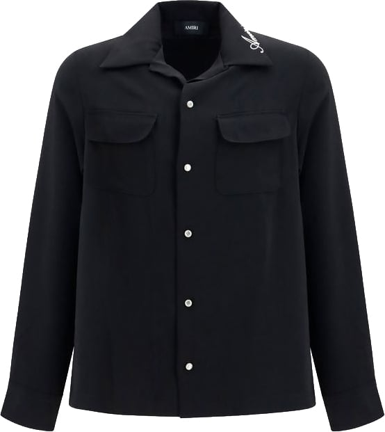 Amiri Black Polyester Shirt Zwart