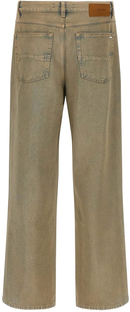 Amiri Beige Cotton Straight-Leg Jeans Beige