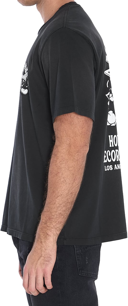Amiri Music Record t-shirt casual shortsleeves Zwart