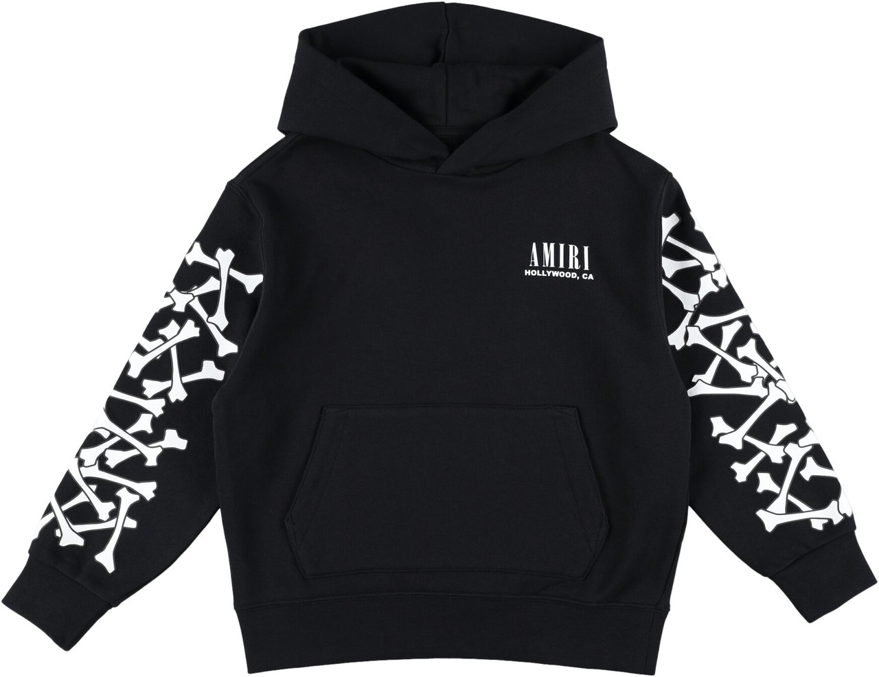 Amiri Hoodie Bones Nero Zwart