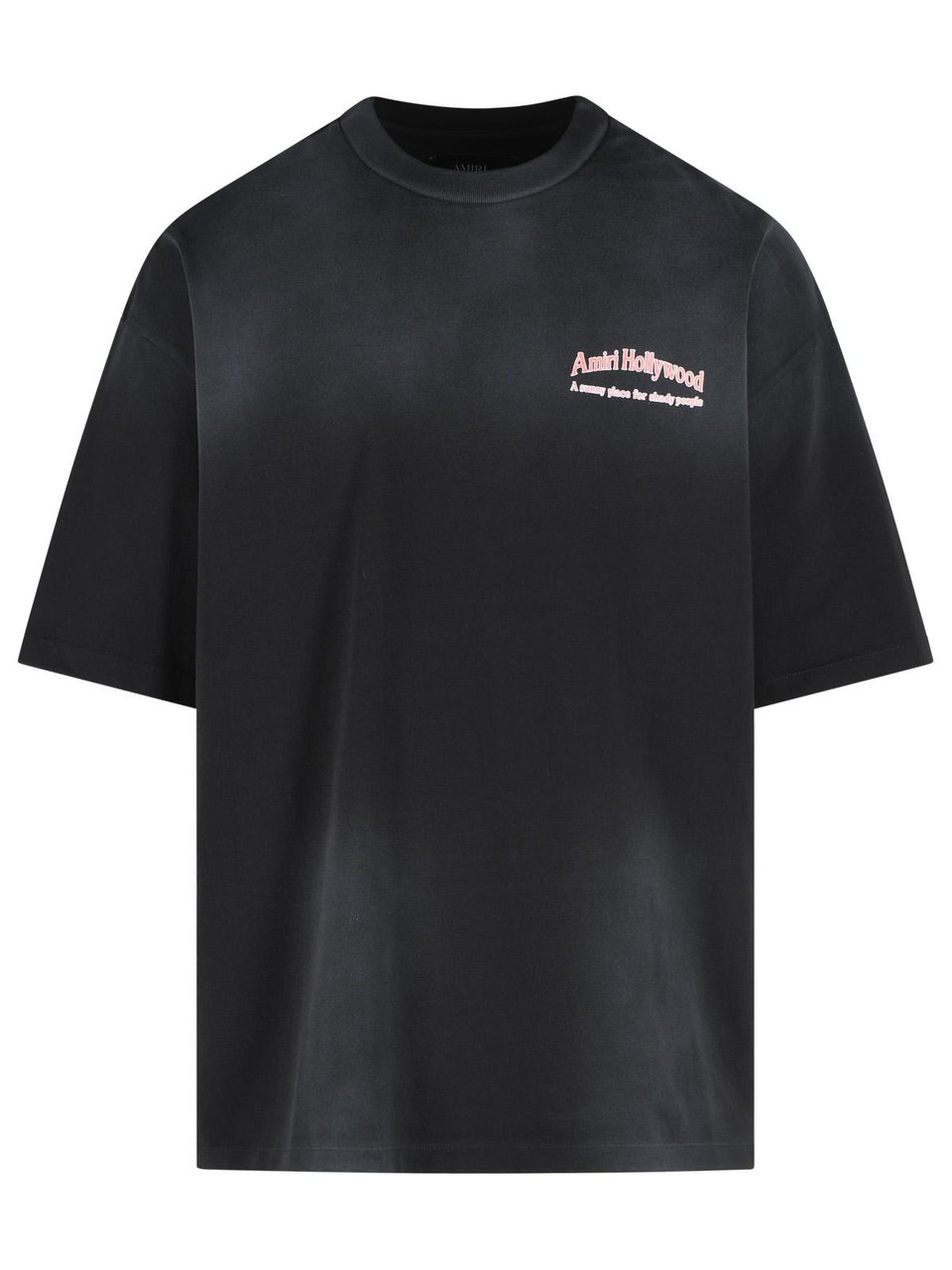 Amiri 'Sunny Place' Black Cotton T-Shirt Zwart