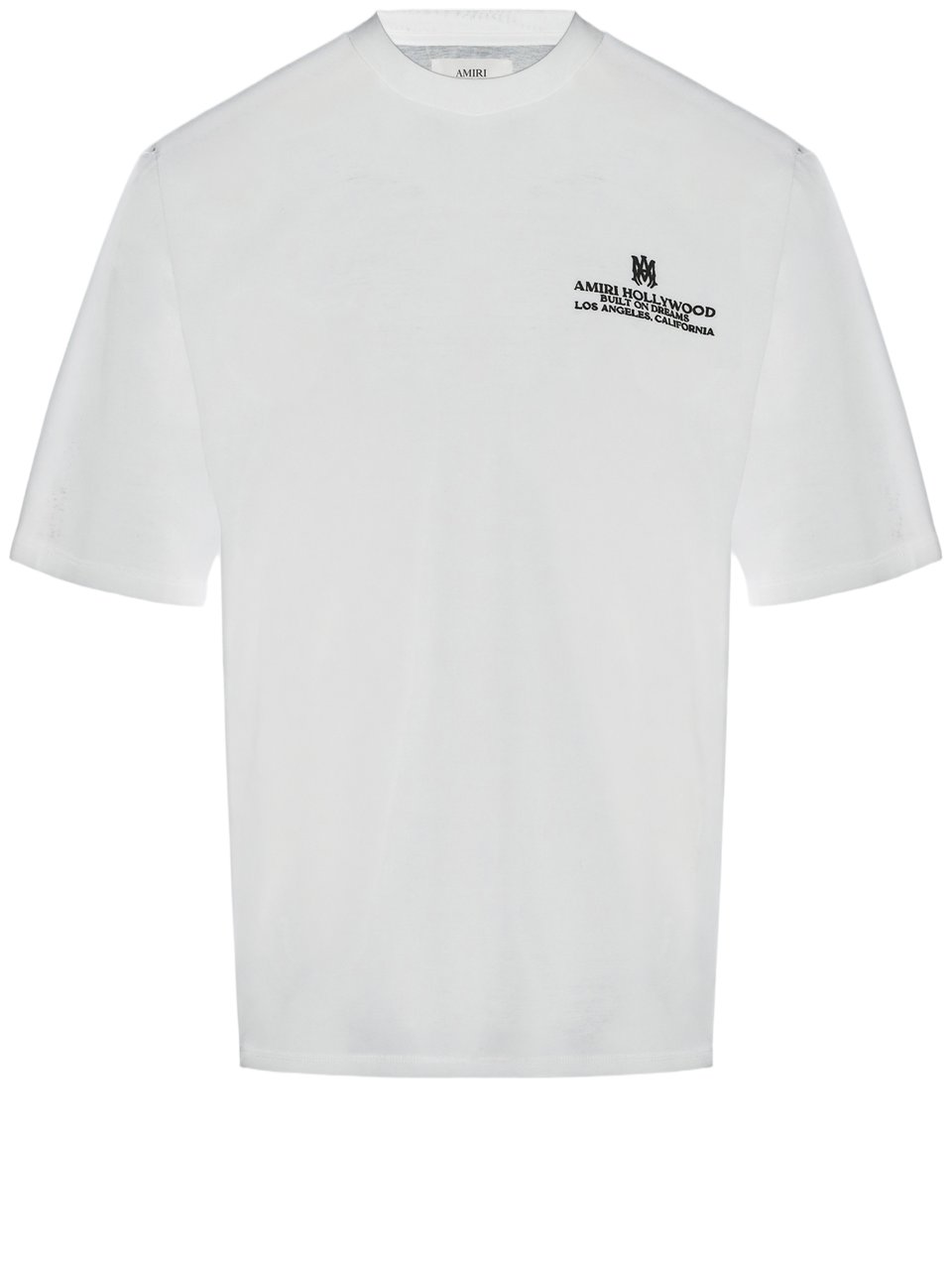 Amiri Round Neck Cotton T-Shirt With Logo Detail Wit