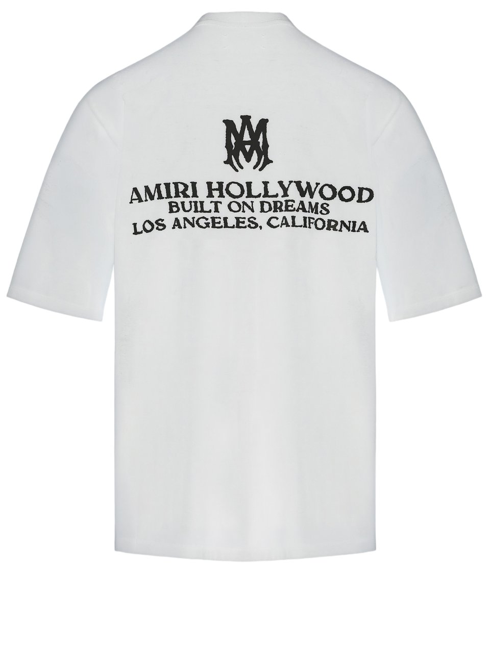 Amiri Round Neck Cotton T-Shirt With Logo Detail Wit