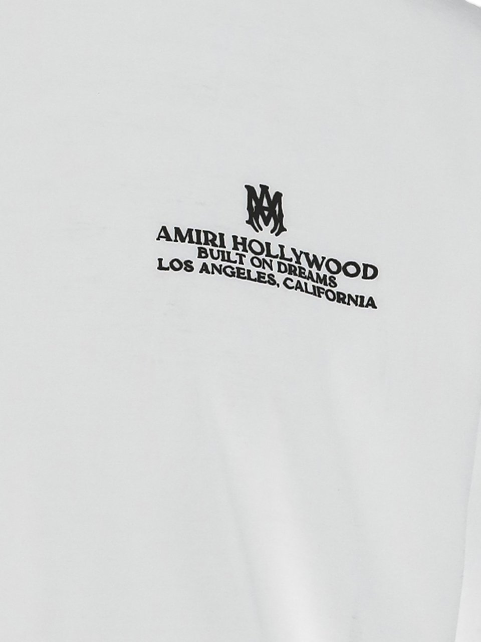 Amiri Round Neck Cotton T-Shirt With Logo Detail Wit