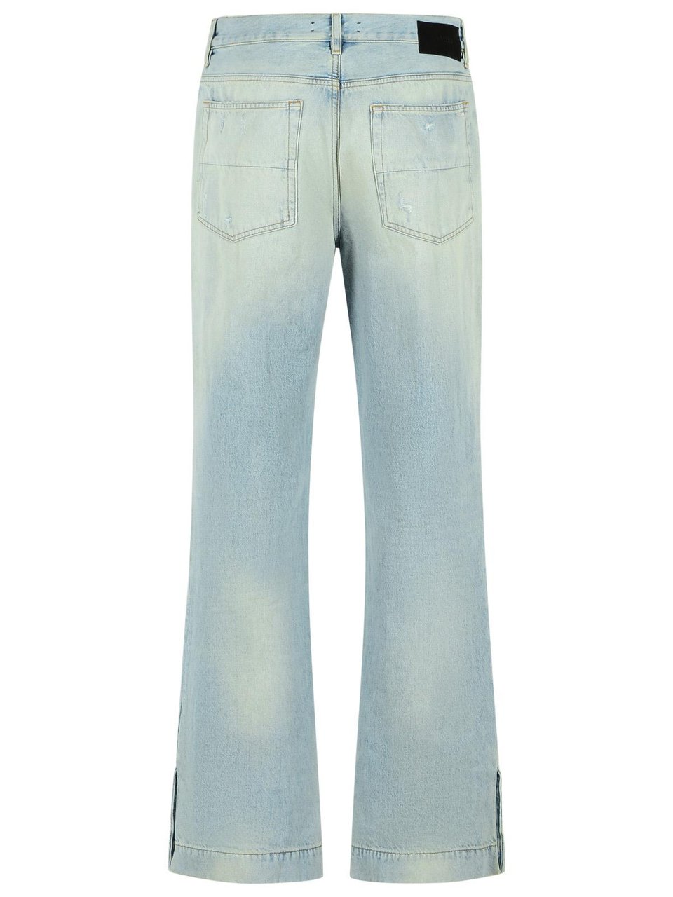 Amiri Flare' Light Blue Cotton Jeans Grijs
