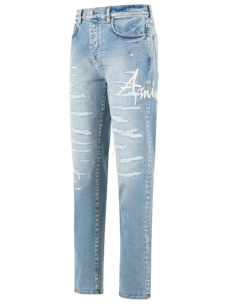 Amiri 'Slim' Light Blue Cotton Jeans Blauw