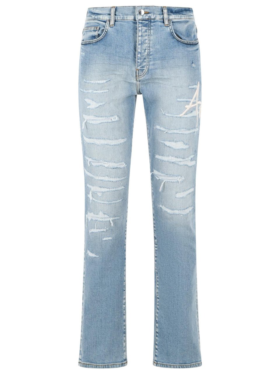 Amiri 'Slim' Light Blue Cotton Jeans Blauw