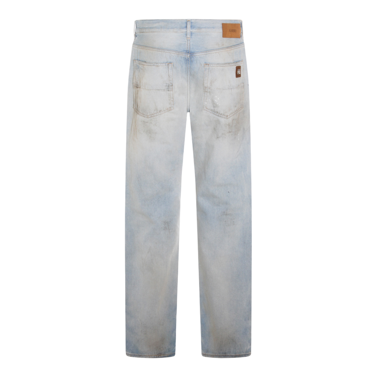 Amiri Straight-Leg Denim Jeans Grijs