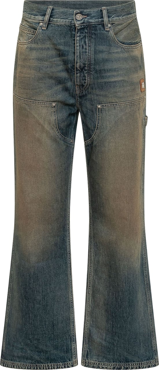 Amiri Jeans Carpenter a Gamba Ampia Blauw