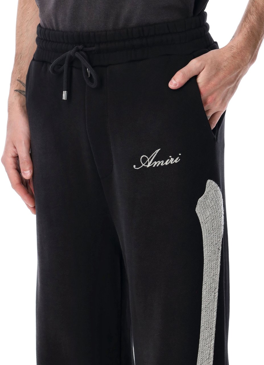 Amiri Bones Sweatpant Nero Zwart