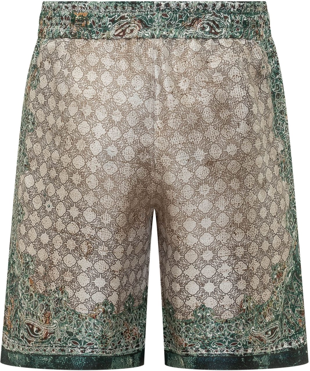 Amiri Shorts Bandana con Coulisse e Stampa All Over Lime