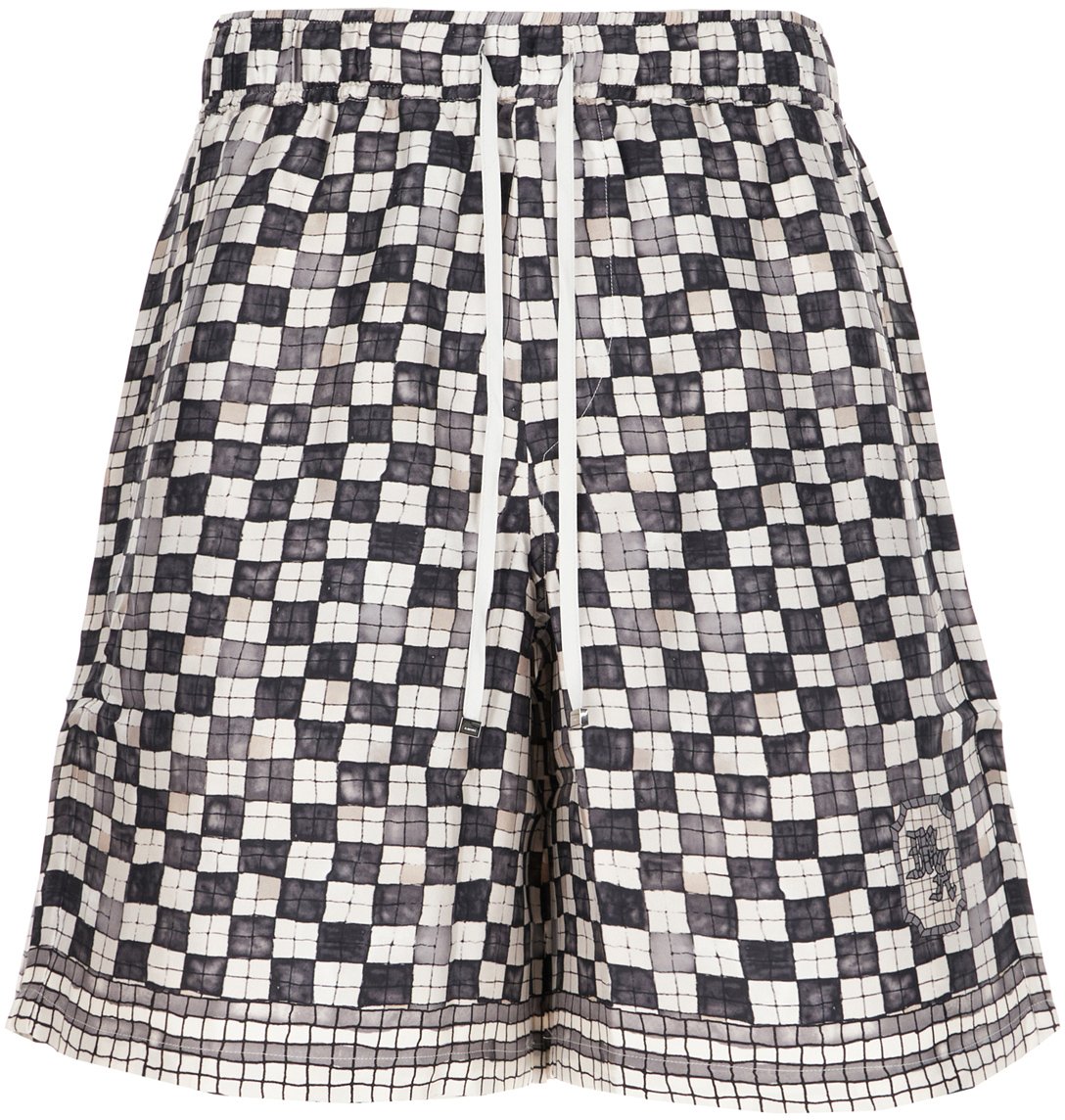 Amiri Amiri Printed silk bermuda shorts Divers