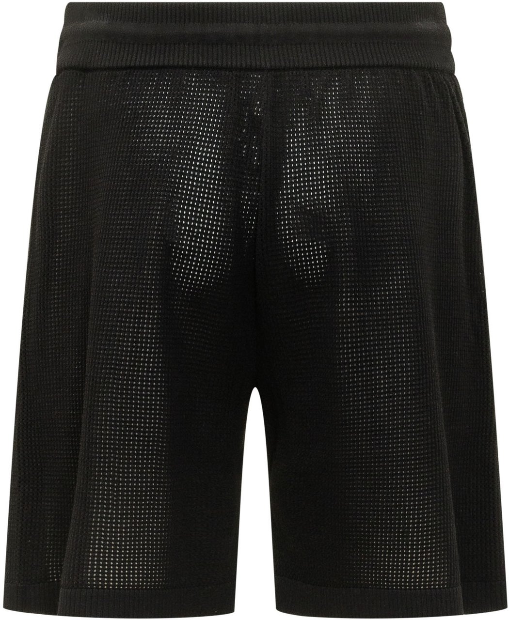 Amiri Shorts Chateau Crochet con Coulisse e Ricamo Frontale Zwart