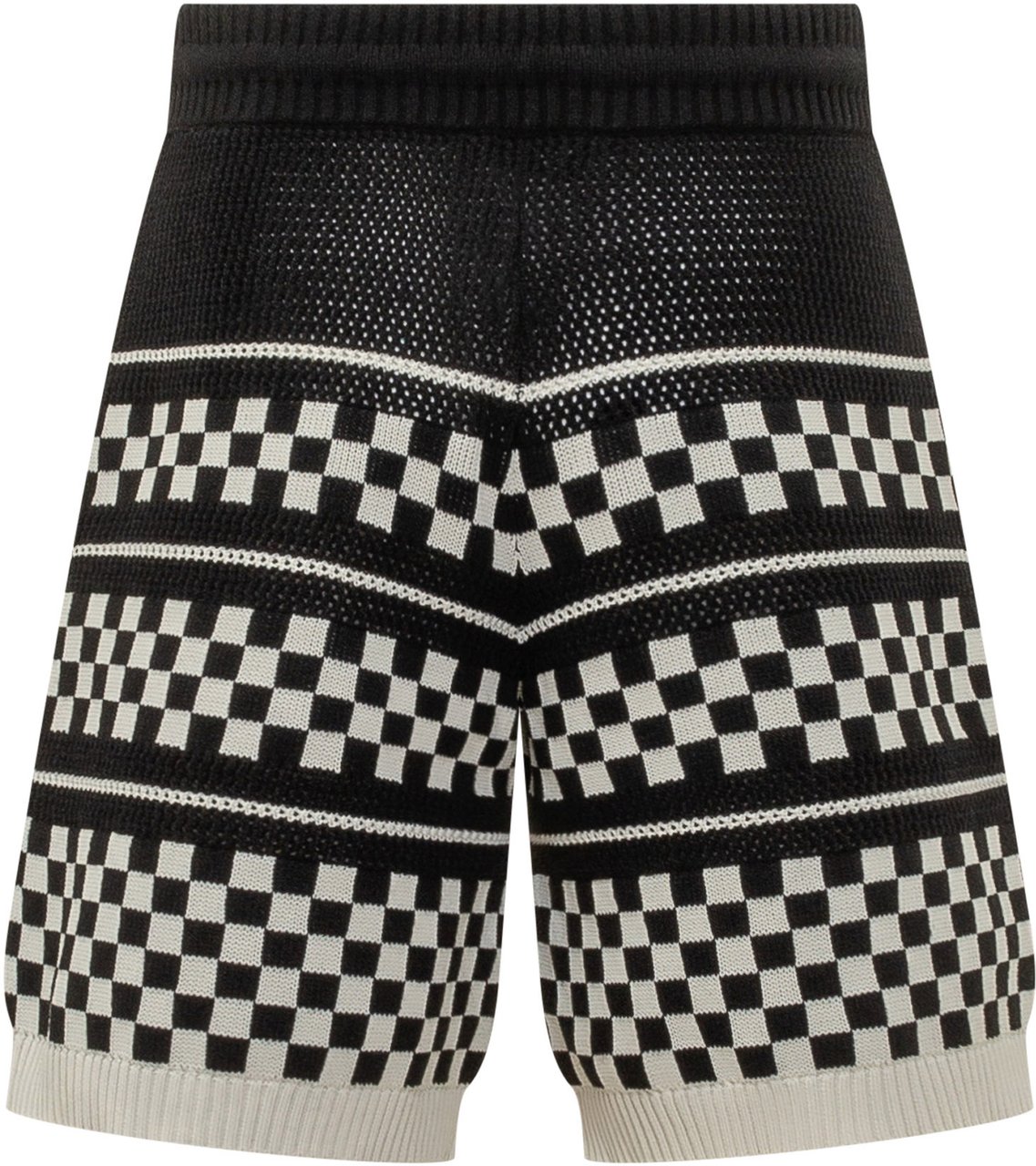 Amiri Checkered Mesh Short Zwart