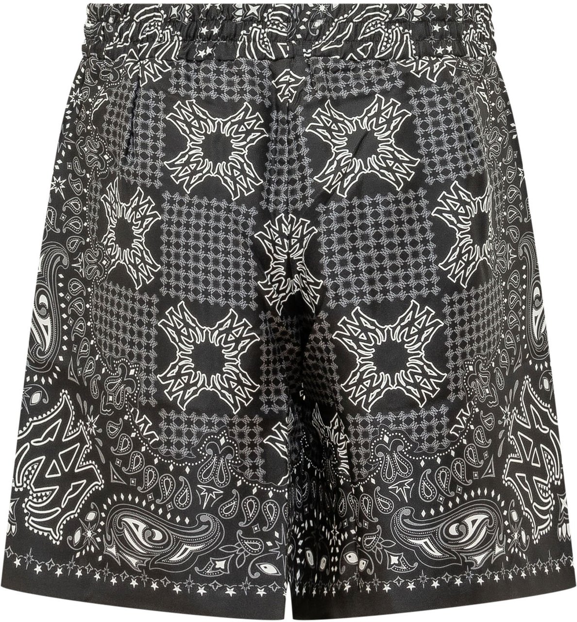 Amiri Shorts Check a Stampa Bandana Zwart
