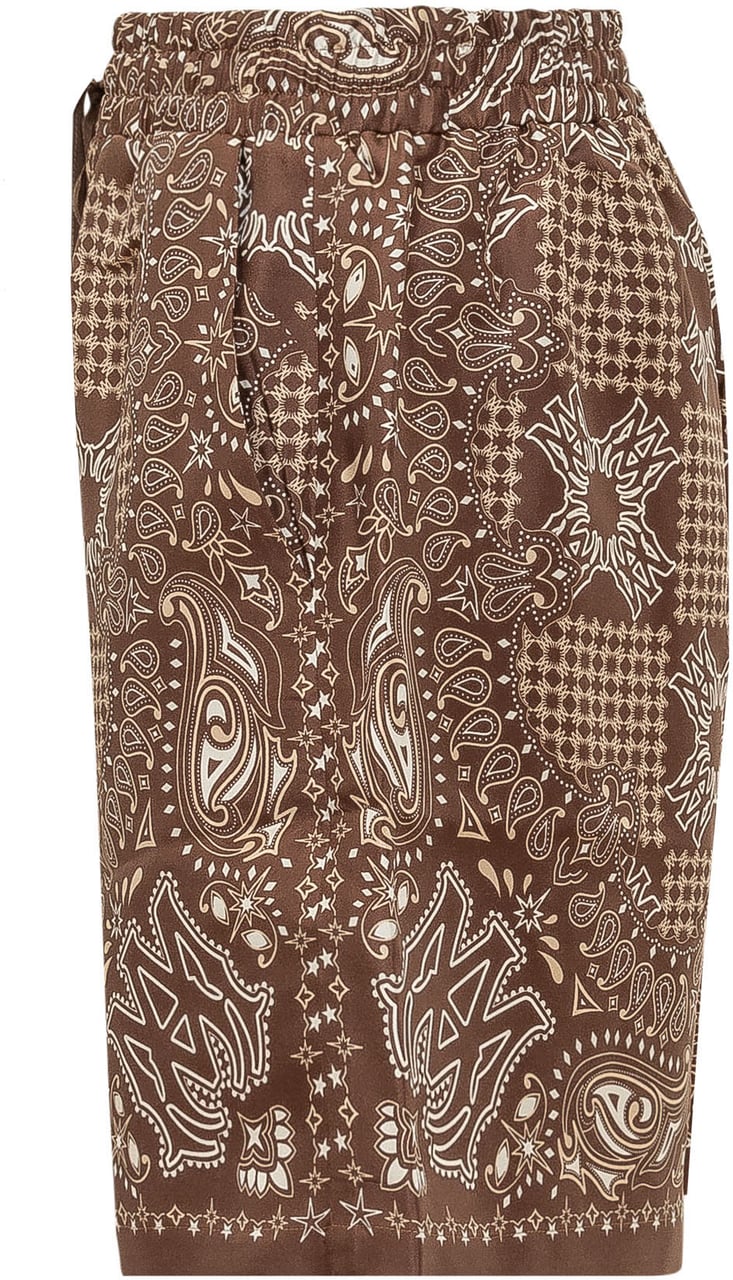 Amiri Shorts Check a Stampa Bandana Bruin