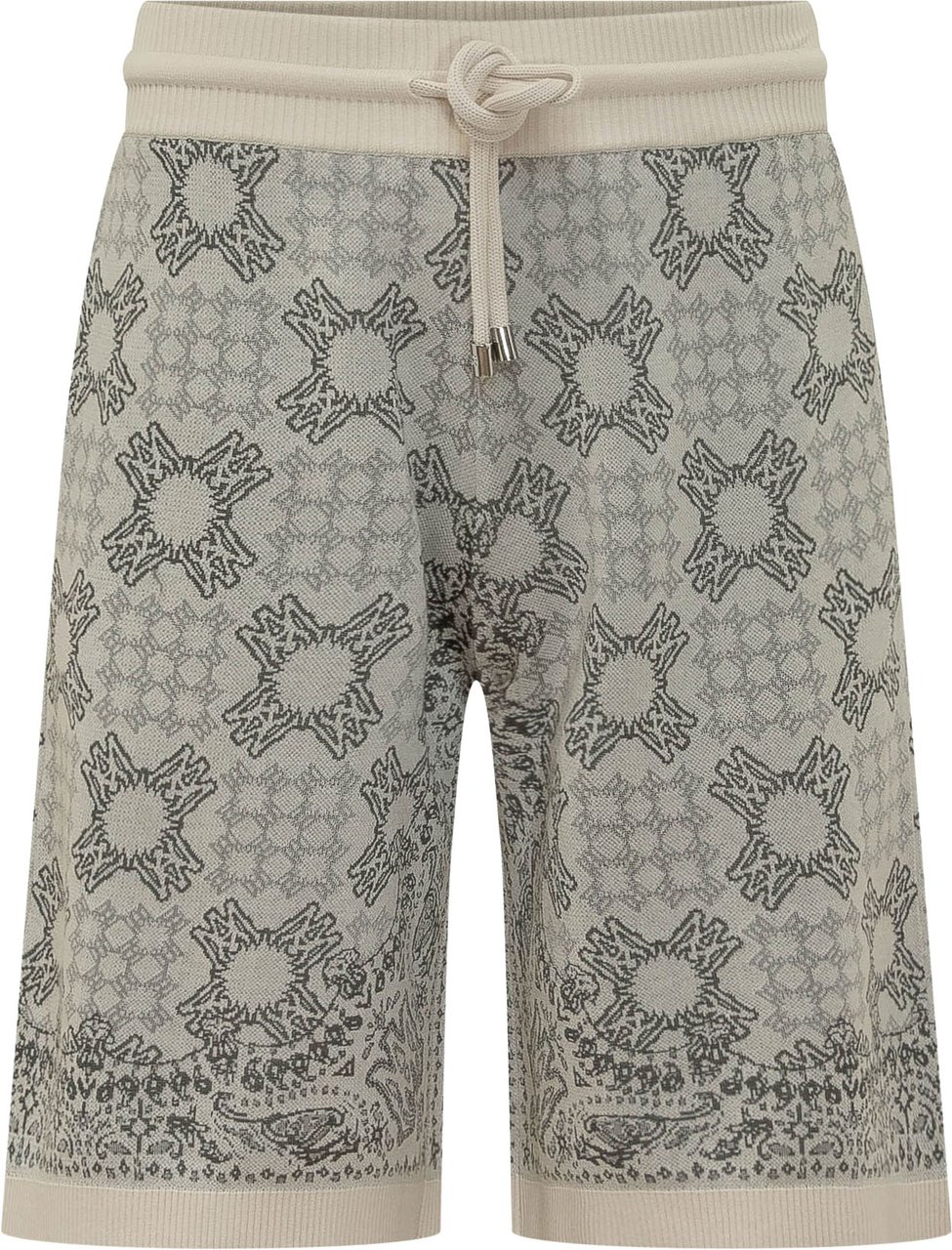 Amiri Shorts Quad Check con Coulisse Taupe