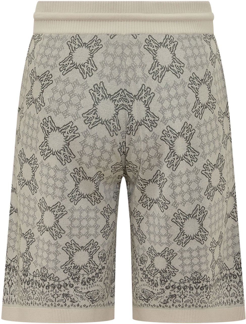 Amiri Shorts Quad Check con Coulisse Taupe