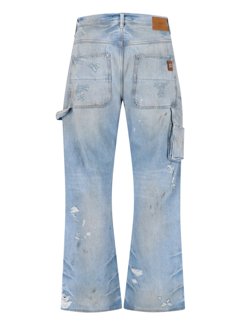 Amiri Carpenter Jeans Light Blue Denim Blauw