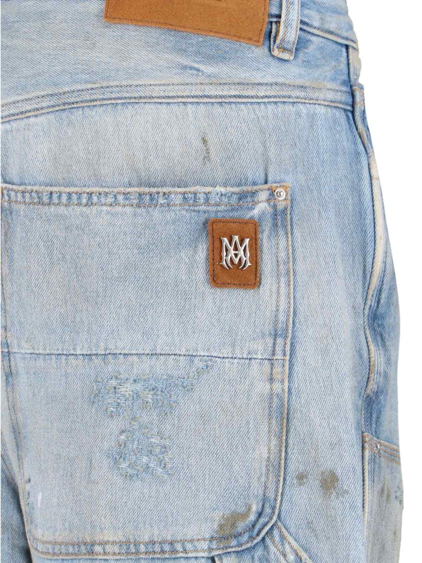 Amiri Carpenter Jeans Light Blue Denim Blauw