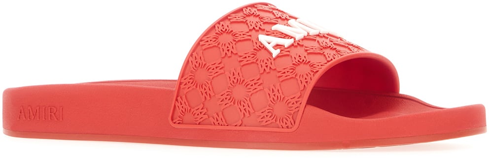 Amiri Red rubber slippers Rood