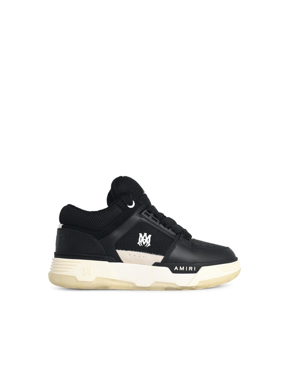 Amiri 'Ma-1' Black Leather Blend Sneakers Zwart