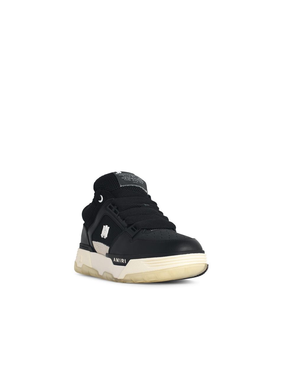 Amiri 'Ma-1' Black Leather Blend Sneakers Zwart