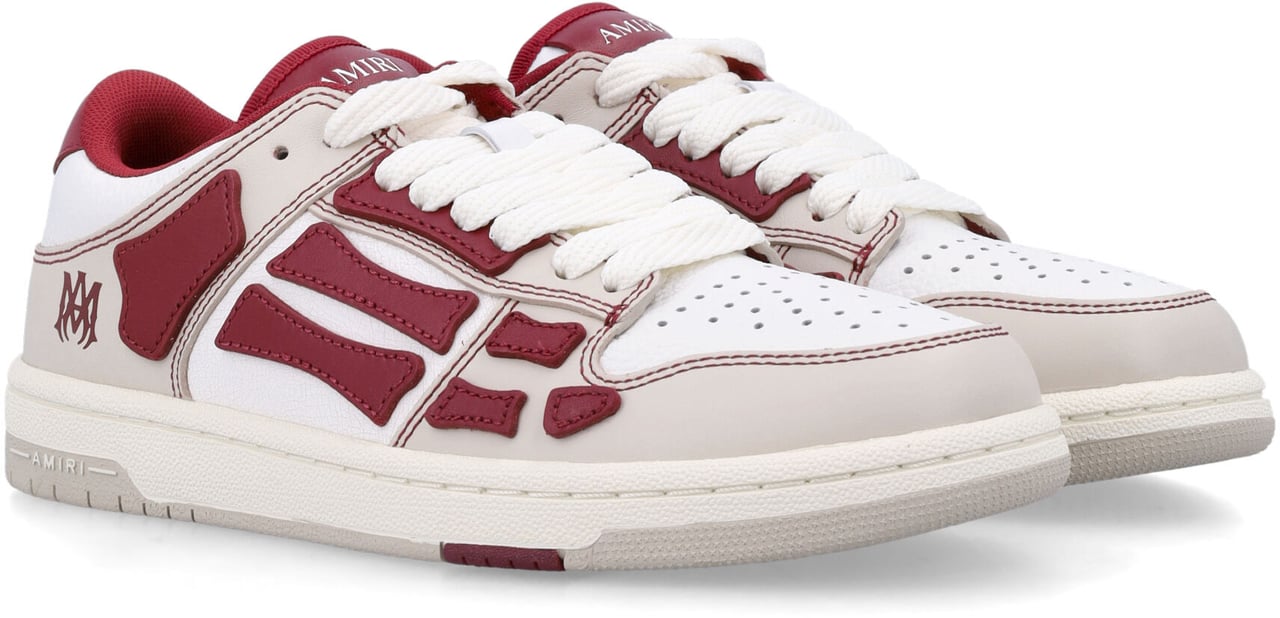 Amiri Varsity Skel Top Low Deep Red Rood