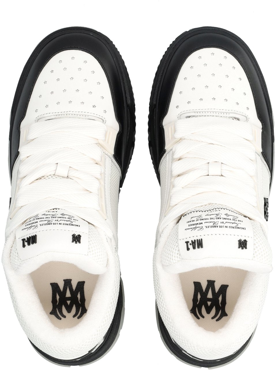 Amiri Amiri MA-1 Leather Mesh Sneakers Zwart