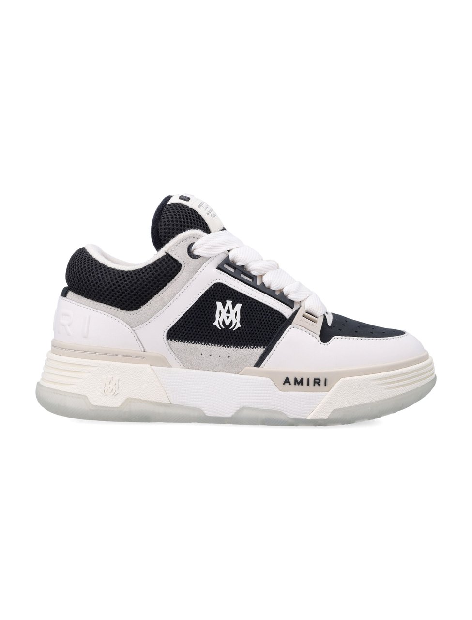 Amiri Leather Mesh MA-1 Oversize Sneakers Wit