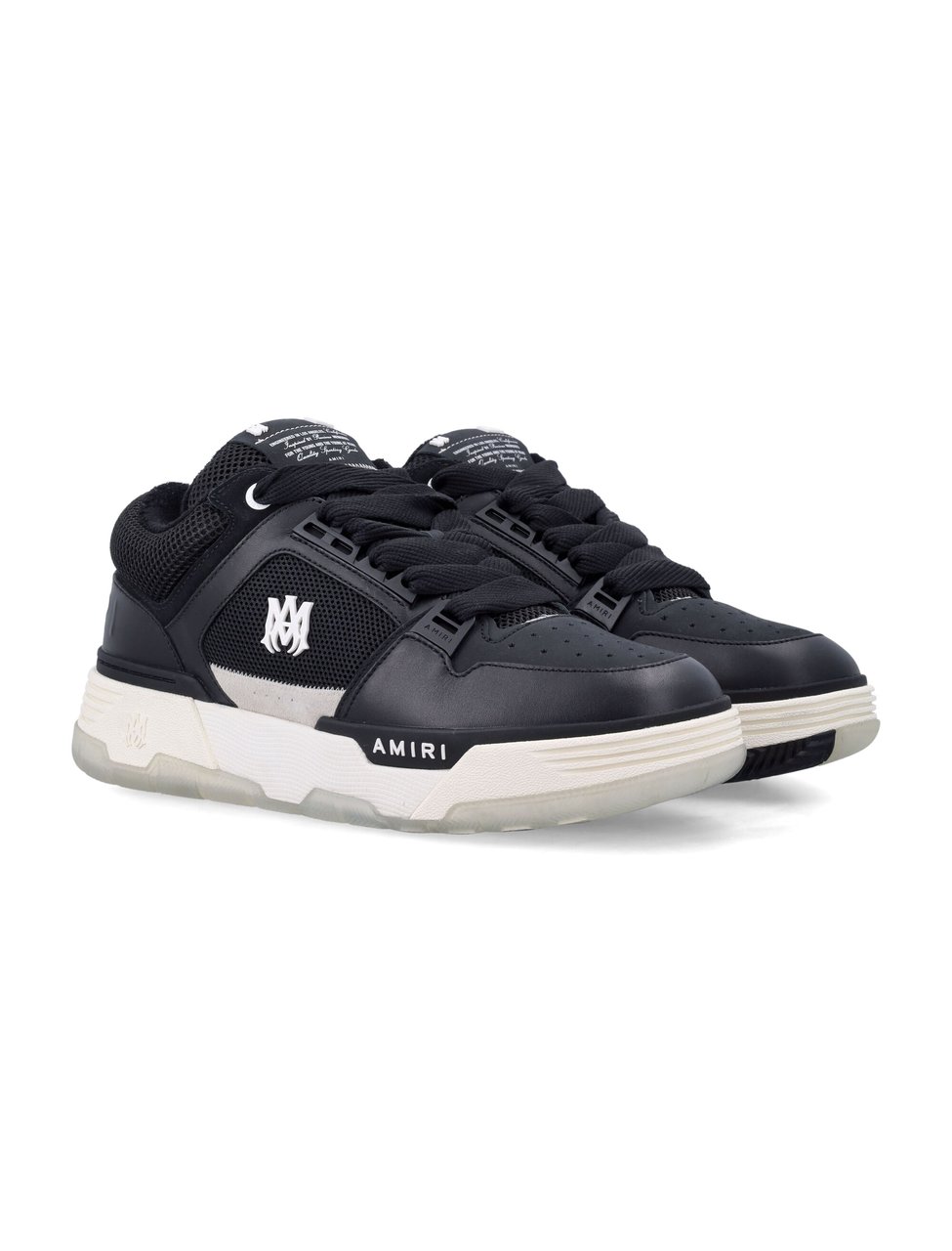 Amiri Amiri MA-1 Leather Mesh Sneakers Zwart