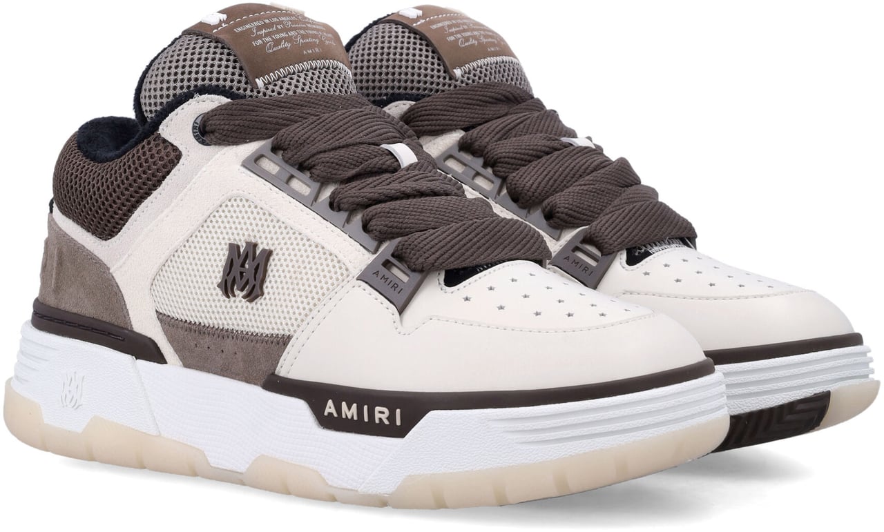 Amiri Amiri MA-1 Leather Mesh Sneakers Bruin