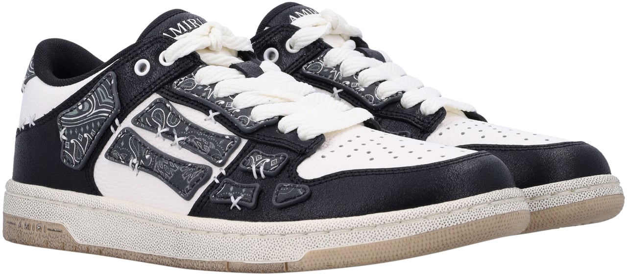 Amiri Bandana Skel Top Low Nero Zwart