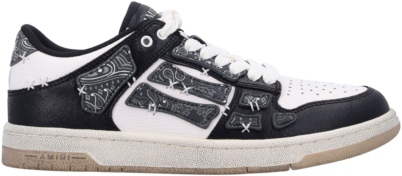 Amiri Bandana Skel Top Low Nero Zwart