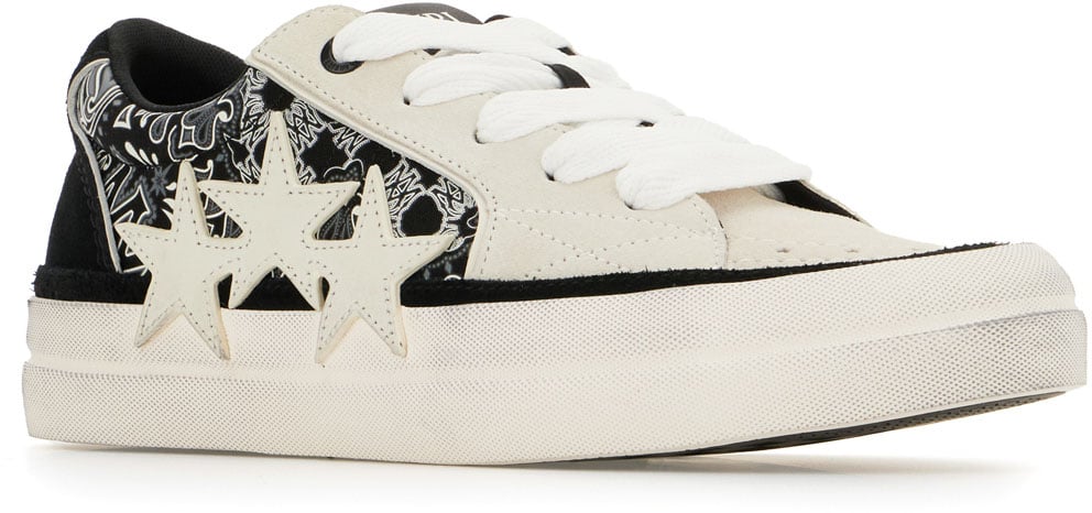 Amiri Amiri Multicolor suede leather Bandana Sunset Skate sneakers Divers