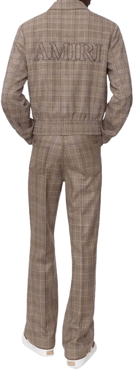 Amiri AMIRI CHECK BLOUSON BOMBER JACKET Bruin