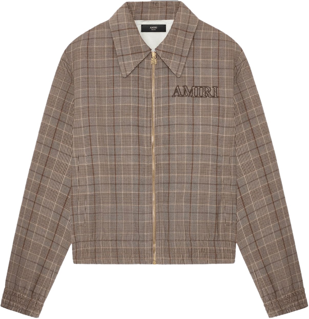 Amiri AMIRI CHECK BLOUSON BOMBER JACKET Bruin