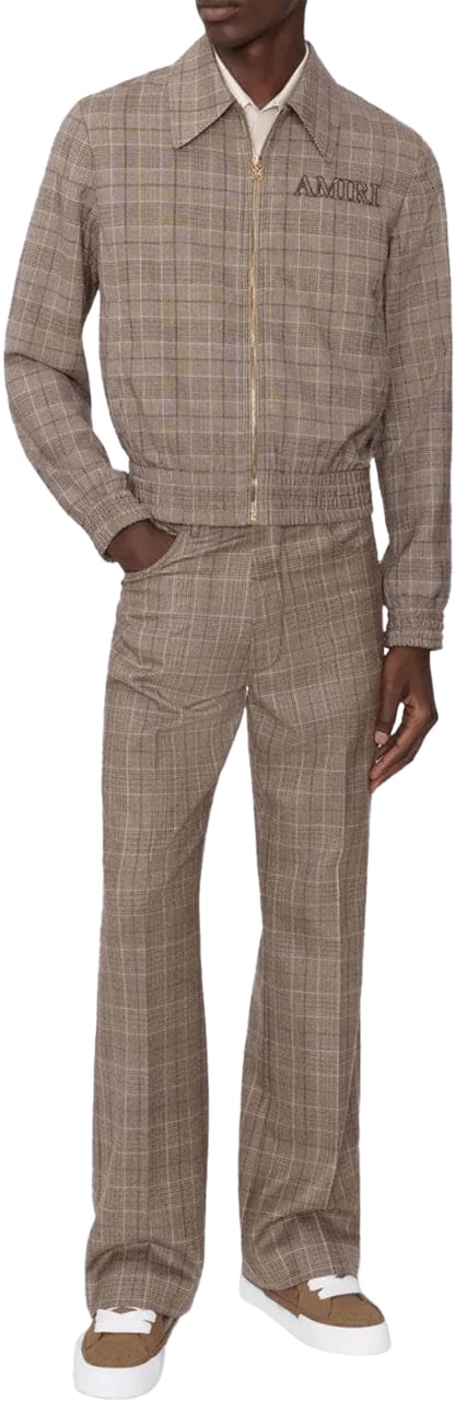 Amiri AMIRI CHECK BLOUSON BOMBER JACKET Bruin