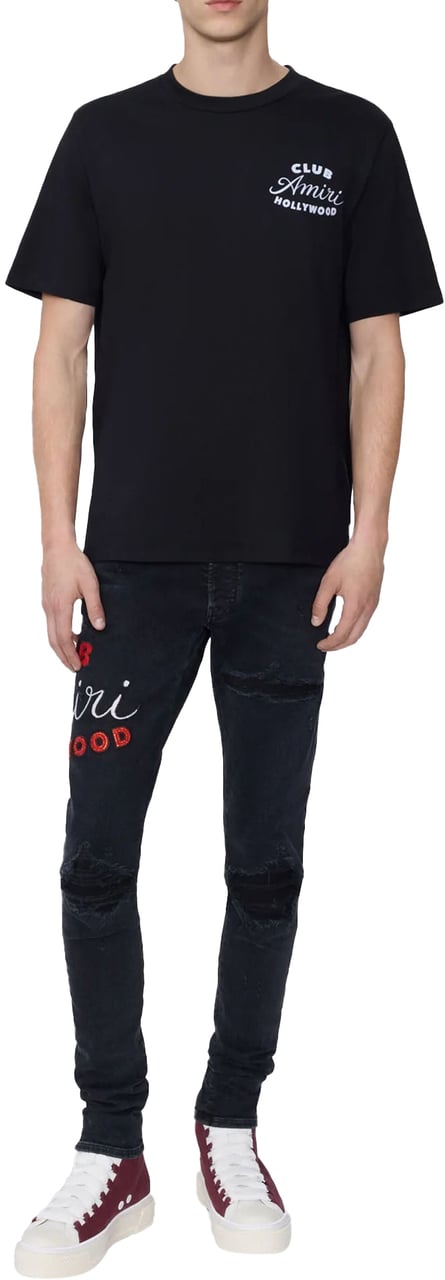 Amiri CLUB AMIRI T-SHIRT BLACK Zwart