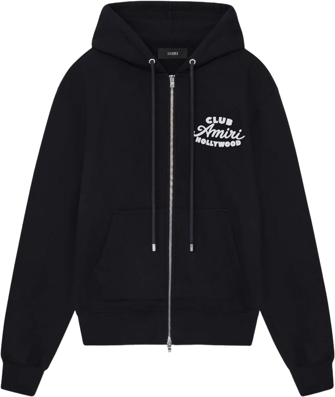 Amiri AMIRI CLUB AMIRI ZIP THROUGH HOODIE Zwart