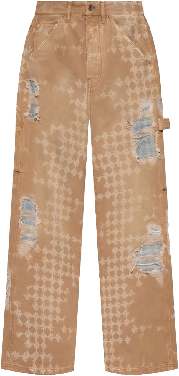 Amiri AMIRI DENIM REPAIR WORKER PANTS Beige