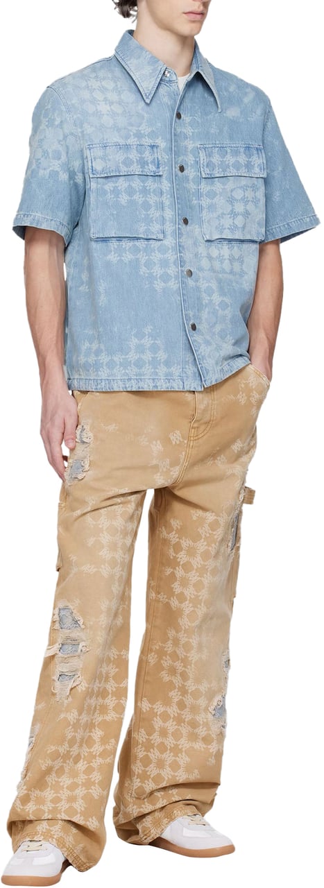 Amiri AMIRI DENIM REPAIR WORKER PANTS Beige