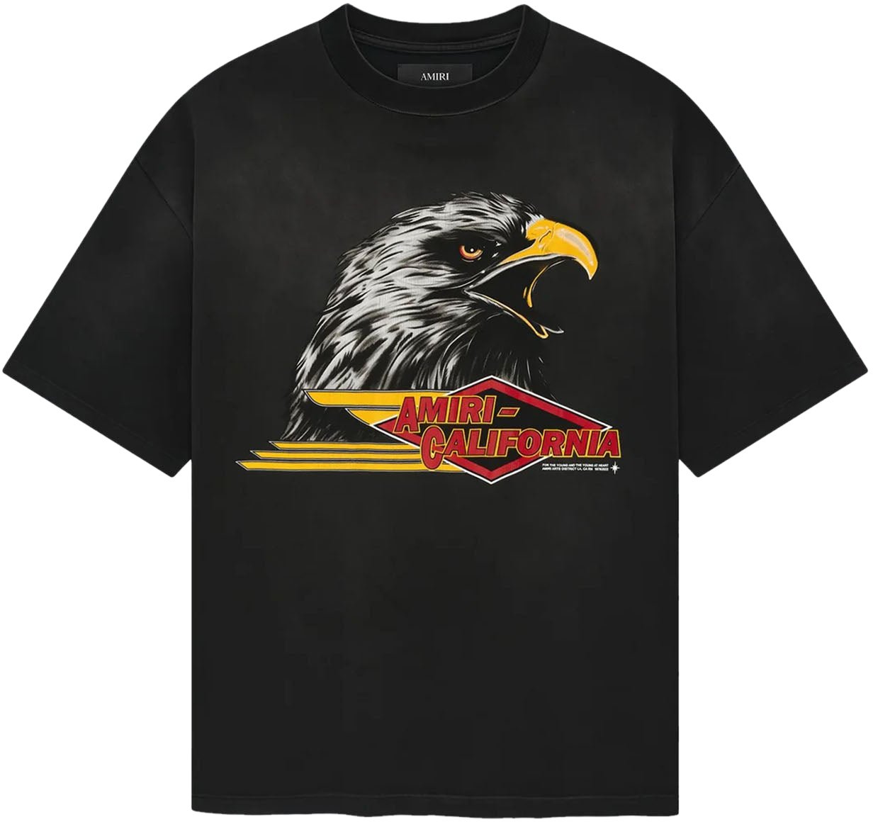 Amiri AMIRI EAGLE OVERSIZED T-SHIRT Zwart