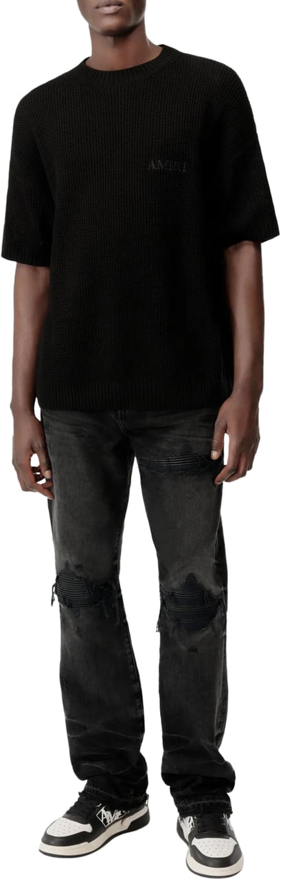 Amiri AMIRI LEATHER STRAIGHT MX1 JEANS Zwart