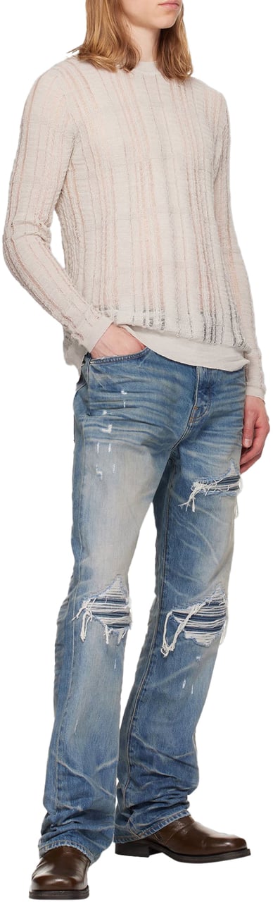 Amiri AMIRI PLEATED STRAIGHT MX1 JEANS Blauw