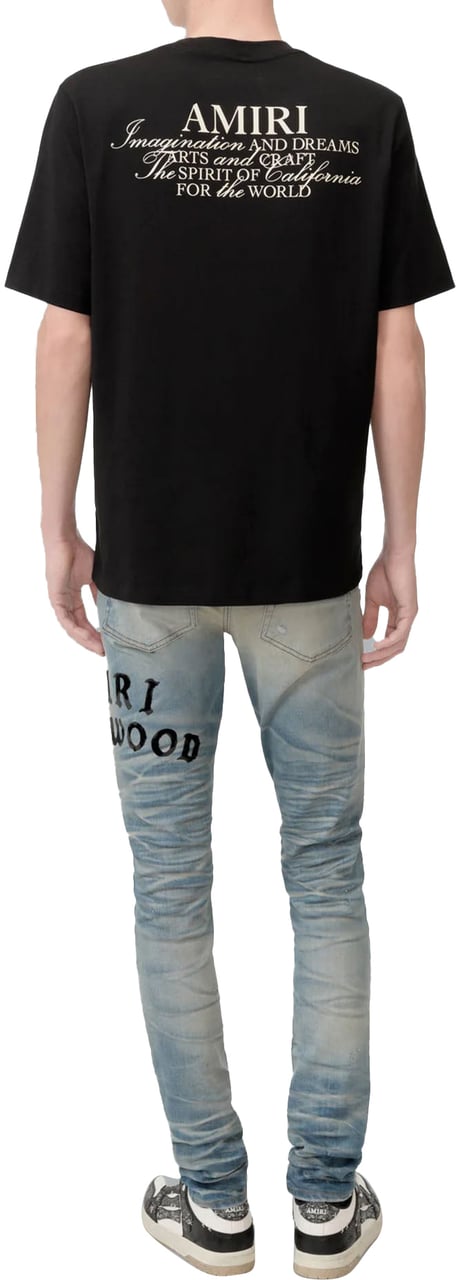 Amiri AMIRI SPIRIT T-SHIRT BLACK Zwart
