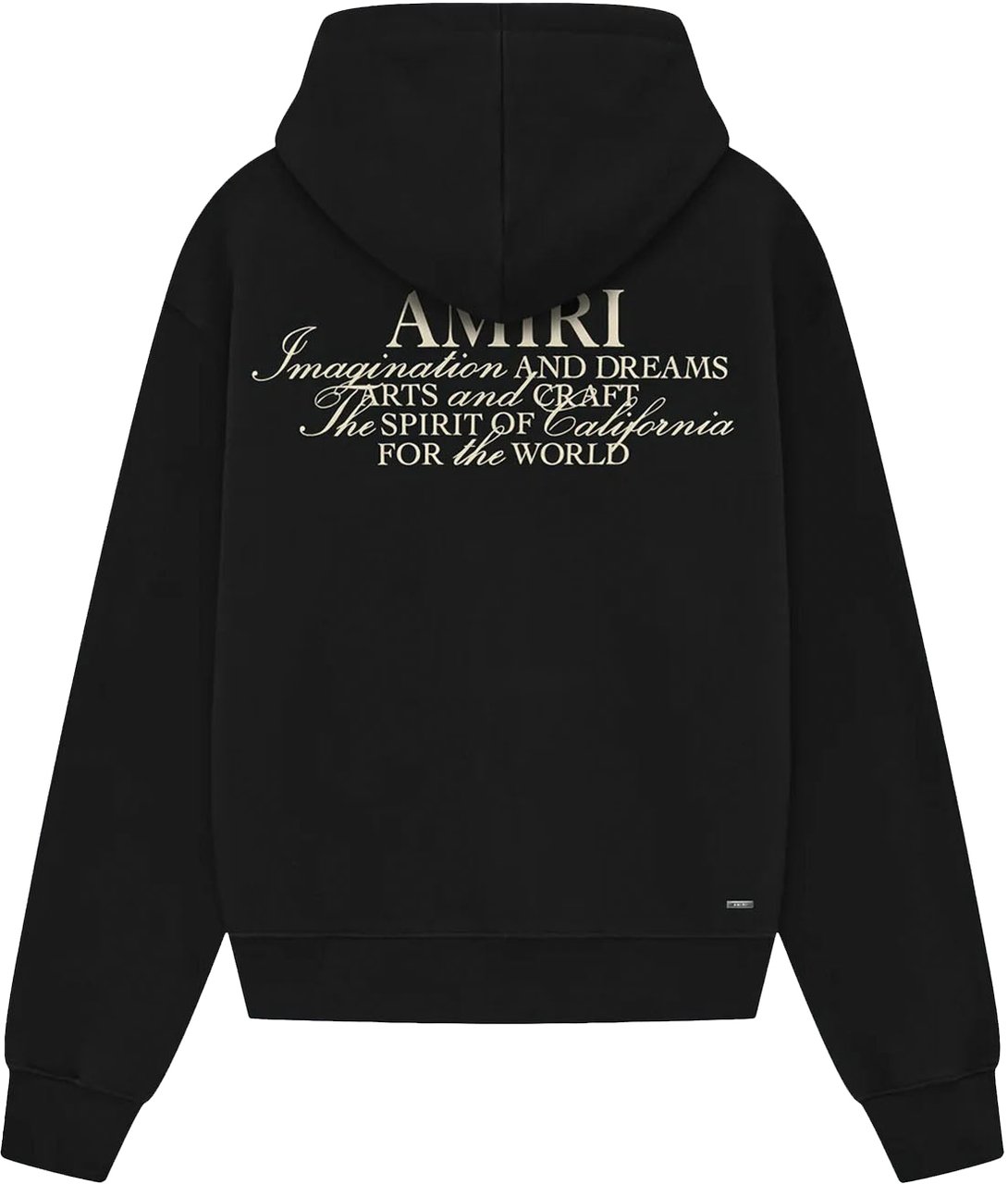 Amiri AMIRI SPIRIT ZIP THROUGH HOODIE Zwart